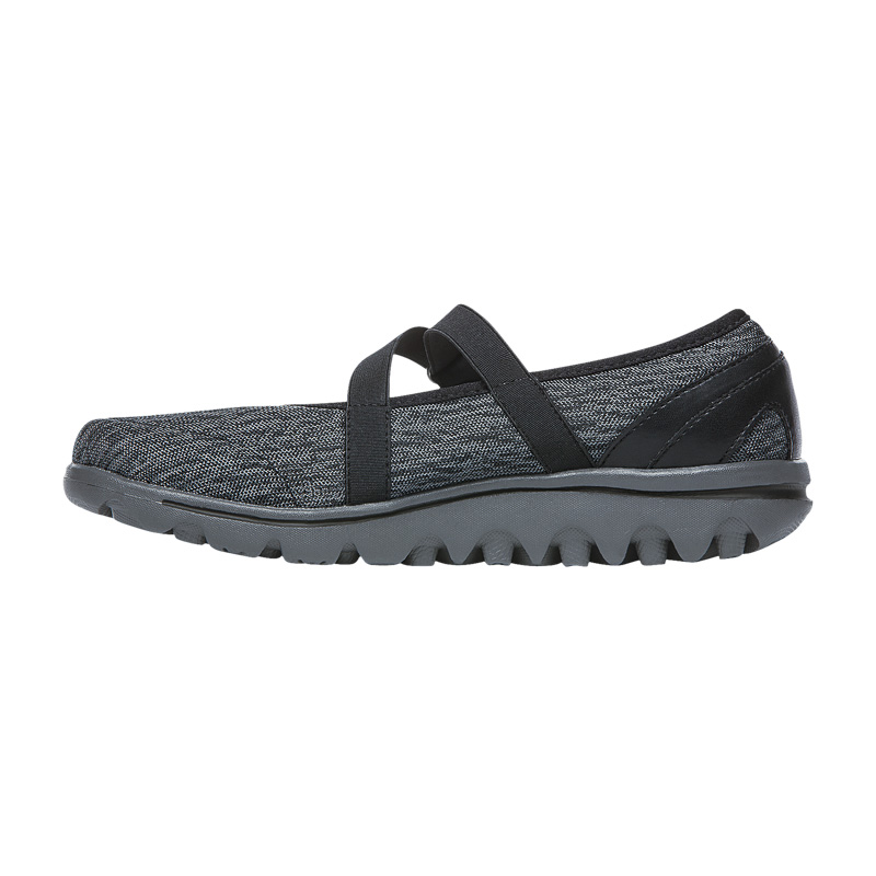 Propet Shoes Women's TravelActiv Mary Jane-Black/Grey Heather