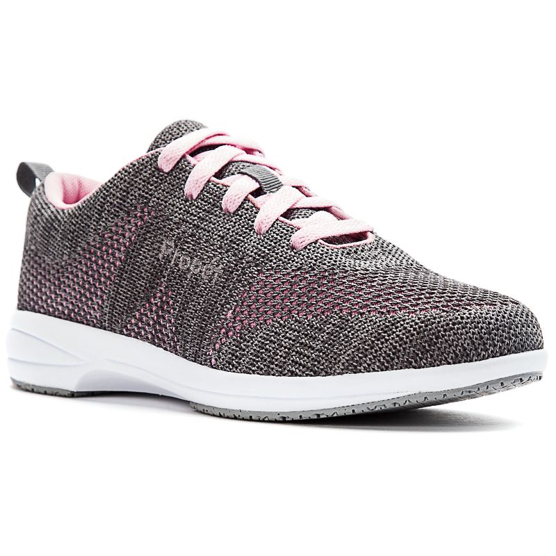 Propet Shoes Women's Washable Walker Evolution-Grey/Pink