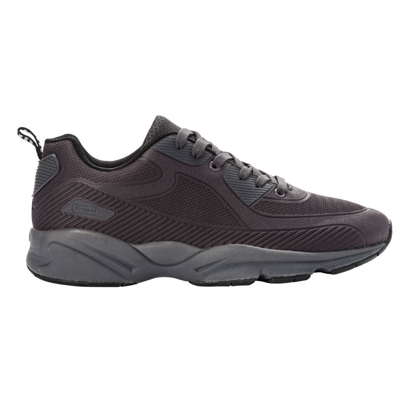 Propet Shoes Men's Stability Laser-Dark Grey