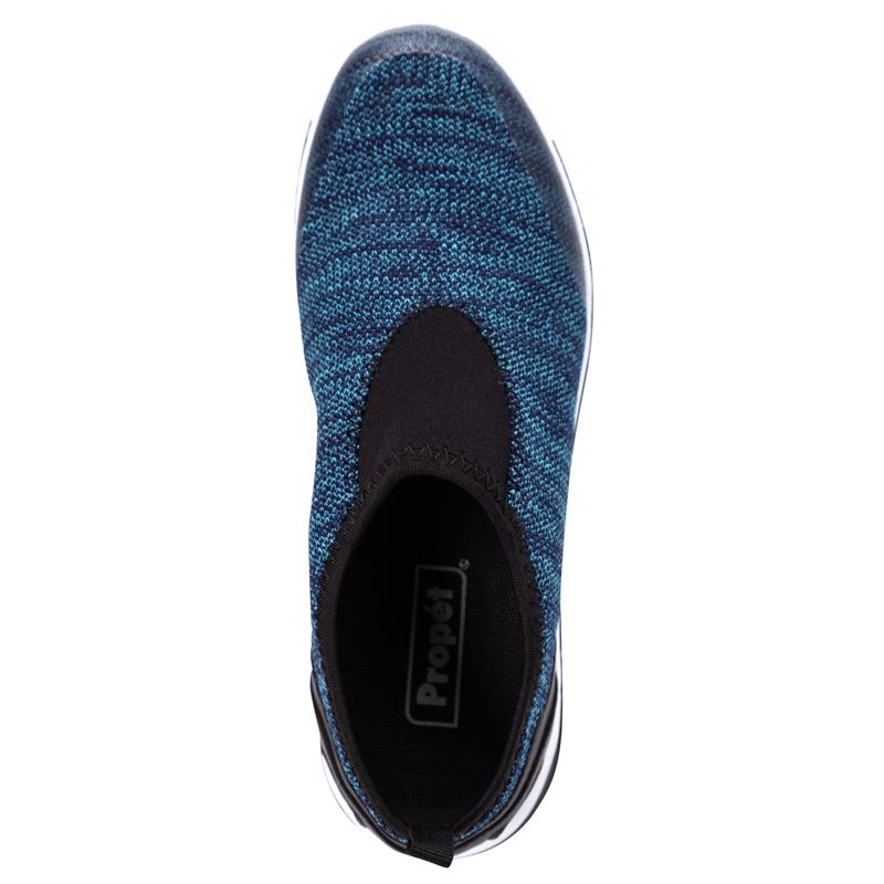 Propet Shoes Women's TravelActive Slip-On-Blue Heather