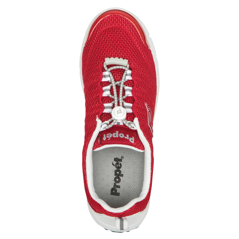 Propet Shoes Women's TravelWalker? II-Red/White Mesh